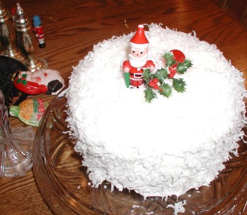 Three Layer Coconut Cake